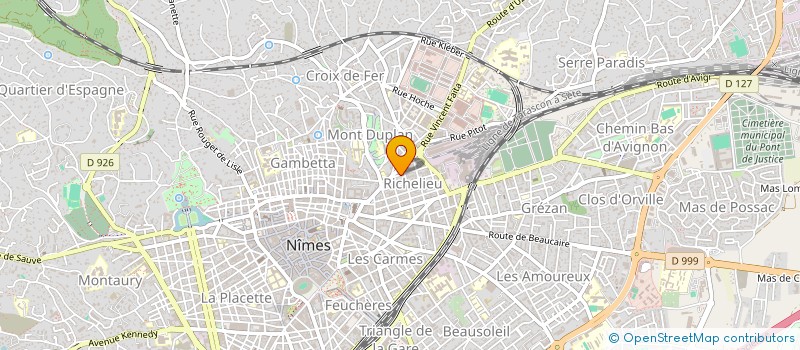 localisation de l'entreprise MONSIEUR MATHIAS BOURGOIN  NIMES