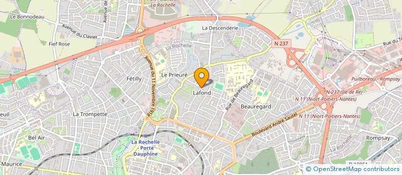 localisation de l'entreprise MONSIEUR MATHIAS BOUTET  LA ROCHELLE