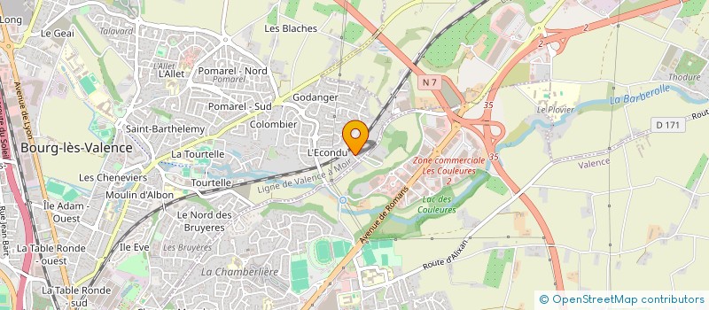 localisation de l'entreprise MONSIEUR MATHIAS BREA  BOURG-LES-VALENCE