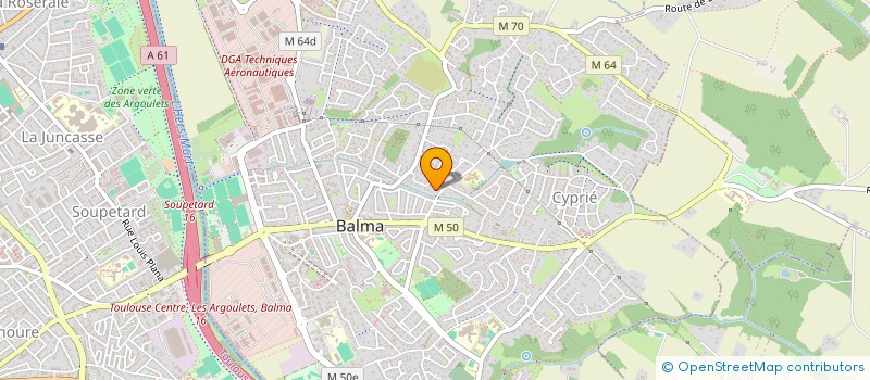 localisation de l'entreprise MONSIEUR MATHIAS BRUEL  BALMA