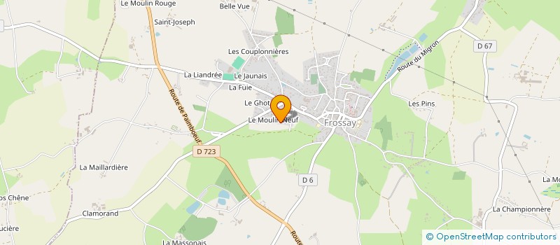 localisation de l'entreprise MONSIEUR MATHIAS BRUYNEEL à FROSSAY