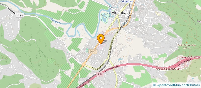 localisation de l'entreprise MONSIEUR MATHIAS BURGER  VIDAUBAN