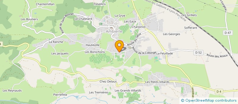 localisation de l'entreprise MONSIEUR MATHIAS BURTIN à AMBIERLE