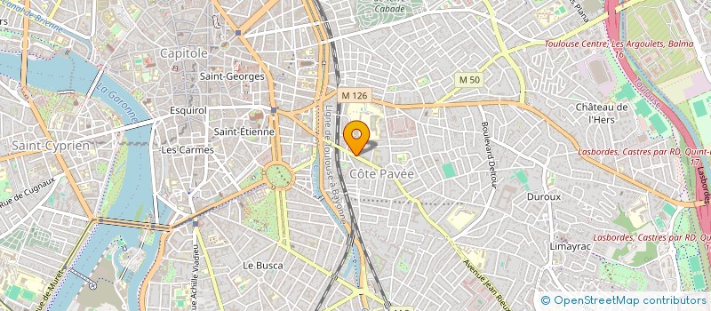 localisation de l'entreprise MONSIEUR MATHIAS CARAYON  LAVERNOSE-LACASSE