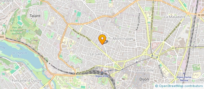 localisation de l'entreprise MONSIEUR MATHIAS CATHELIN  DIJON