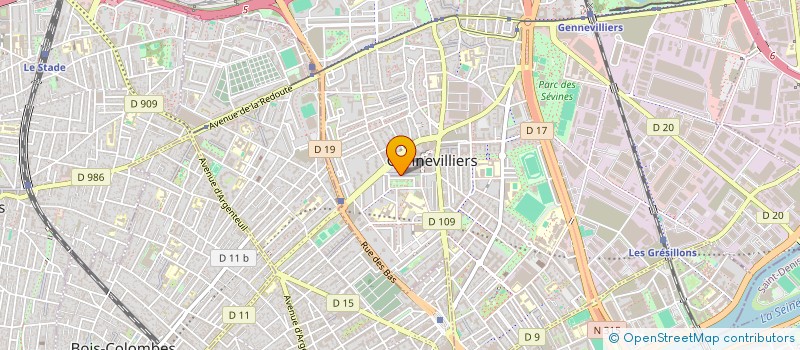 localisation de l'entreprise MONSIEUR MATHIAS CHARRETTE à GENNEVILLIERS