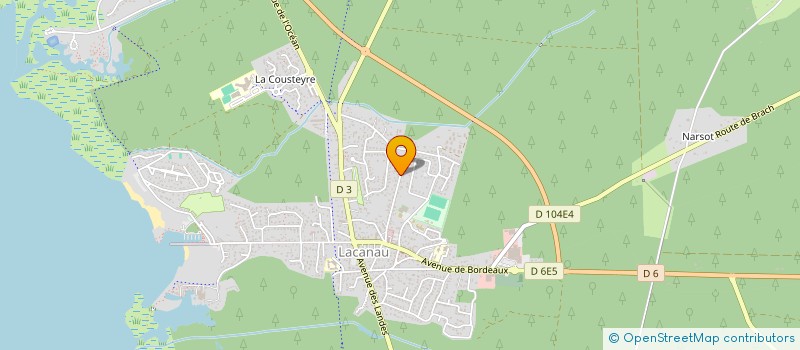 localisation de l'entreprise MONSIEUR MATHIAS CHARUEL  LACANAU