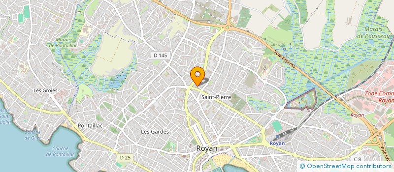 localisation de l'entreprise MONSIEUR MATHIAS CHAUVET  ROYAN