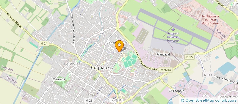 localisation de l'entreprise MONSIEUR MATHIAS CLUZEAUD à VILLENEUVE-TOLOSANE