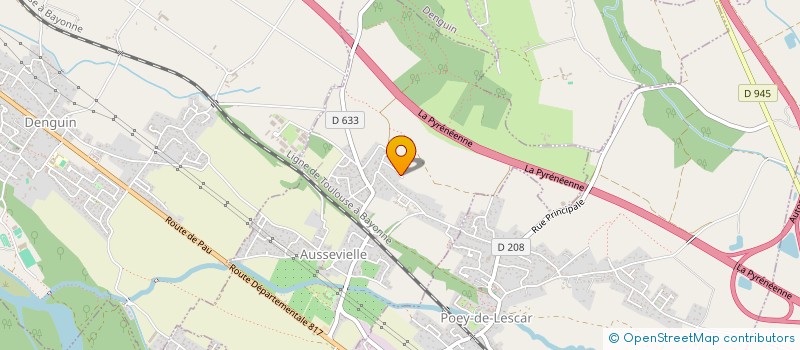 localisation de l'entreprise MONSIEUR MATHIAS COSTA-RODRIGUEZ  AUSSEVIELLE