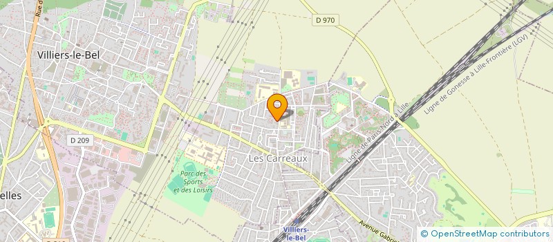 localisation de l'entreprise MONSIEUR MATHIAS COUDIN  VILLIERS-LE-BEL