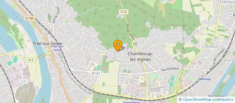 localisation de l'entreprise MONSIEUR MATHIAS COUDOUX  CHANTELOUP-LES-VIGNES