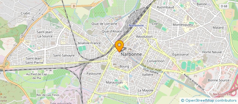 localisation de l'entreprise MONSIEUR MATHIAS CREAC H  NARBONNE