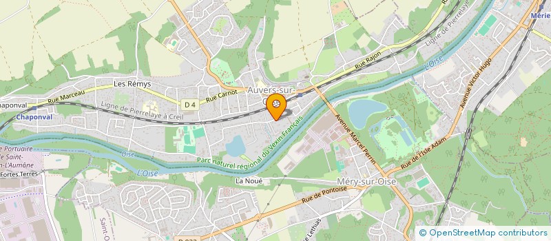 localisation de l'entreprise MONSIEUR MATHIAS CREUSOT  AUVERS-SUR-OISE