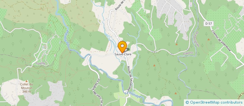 localisation de l'entreprise MONSIEUR MATHIAS CROSA  FLAYOSC