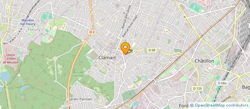 localisation de l'entreprise MONSIEUR MATHIAS D'ESTAN  CLAMART