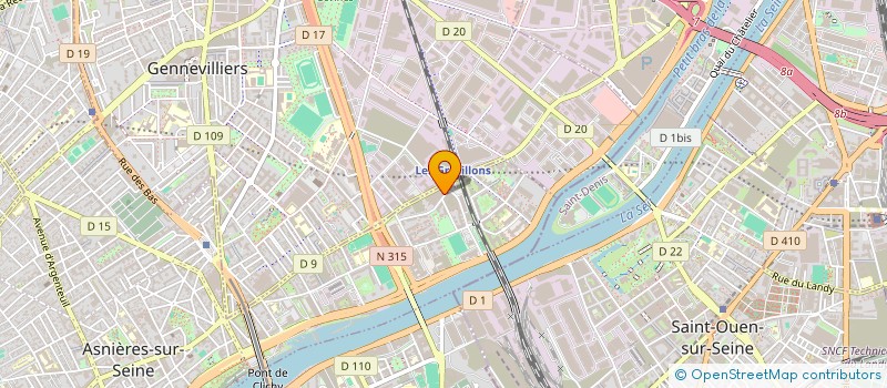 localisation de l'entreprise MONSIEUR MATHIAS DA CRUZ DE FREITAS  ASNIERES-SUR-SEINE