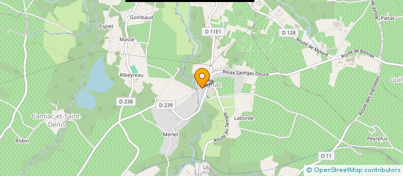 localisation de l'entreprise MONSIEUR MATHIAS DEBROY  DAIGNAC