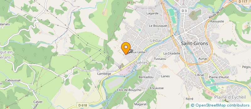 localisation de l'entreprise MONSIEUR MATHIAS DEDIEU à SAINT-GIRONS