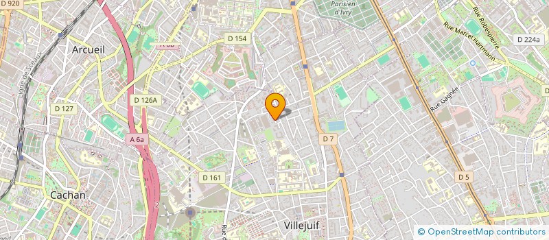localisation de l'entreprise MONSIEUR MATHIAS DELABORDE à VILLEJUIF