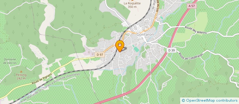 localisation de l'entreprise MONSIEUR MATHIAS DONSIMONI  GONFARON