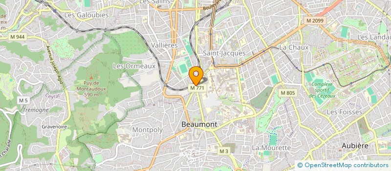 localisation de l'entreprise MONSIEUR MATHIAS DUBOST  CLERMONT-FERRAND