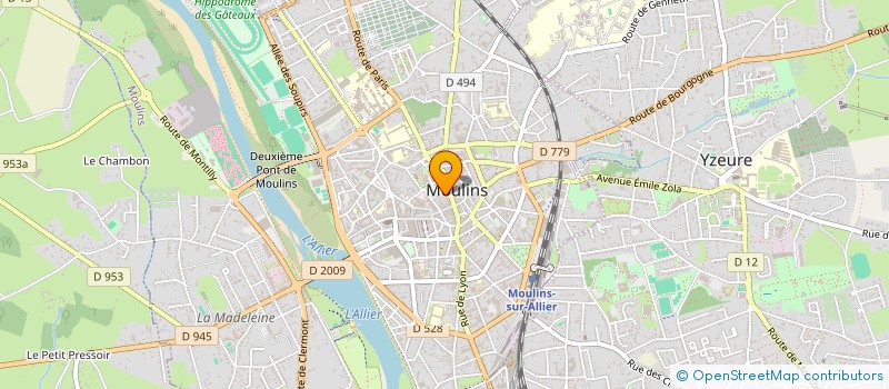 localisation de l'entreprise MONSIEUR MATHIAS DUCAROUGE à MOULINS