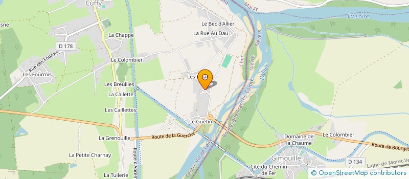 localisation de l'entreprise MONSIEUR MATHIAS DUJMIC  CUFFY