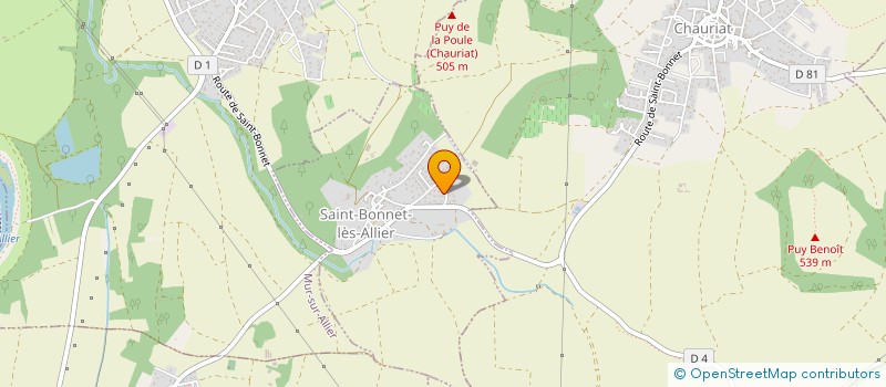 localisation de l'entreprise MONSIEUR MATHIAS DUMONT  SAINT-BONNET-LES-ALLIER