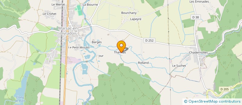 localisation de l'entreprise MONSIEUR MATHIAS DUPUIS  MARSAC-EN-LIVRADOIS