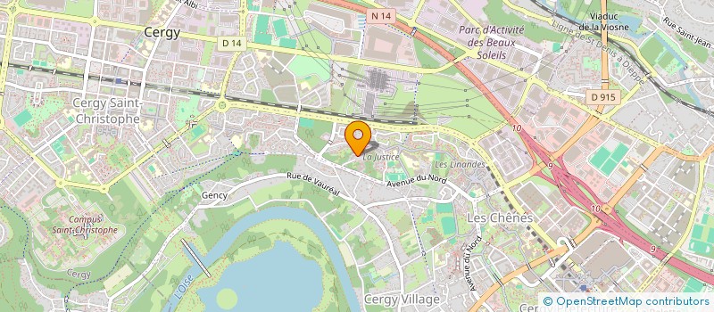 localisation de l'entreprise MONSIEUR MATHIAS EVOUNA NSOME  CERGY