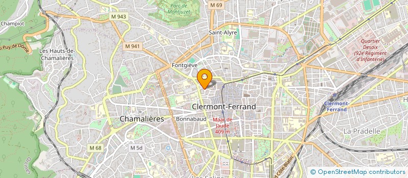 localisation de l'entreprise MONSIEUR MATHIAS GARNIER  CLERMONT-FERRAND