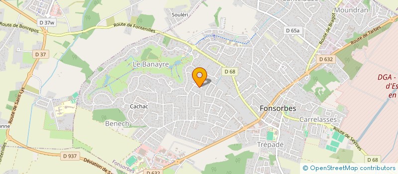 localisation de l'entreprise MONSIEUR MATHIAS GEROMIN  FONSORBES