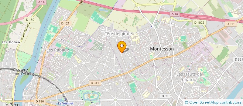 localisation de l'entreprise MONSIEUR MATHIAS GIRAUD  CHATOU