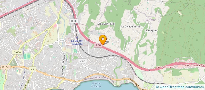 localisation de l'entreprise MONSIEUR MATHIAS GIRIEUD  LA CIOTAT