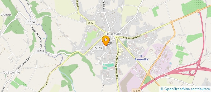 localisation de l'entreprise MONSIEUR MATHIAS GRENTE  BEUZEVILLE