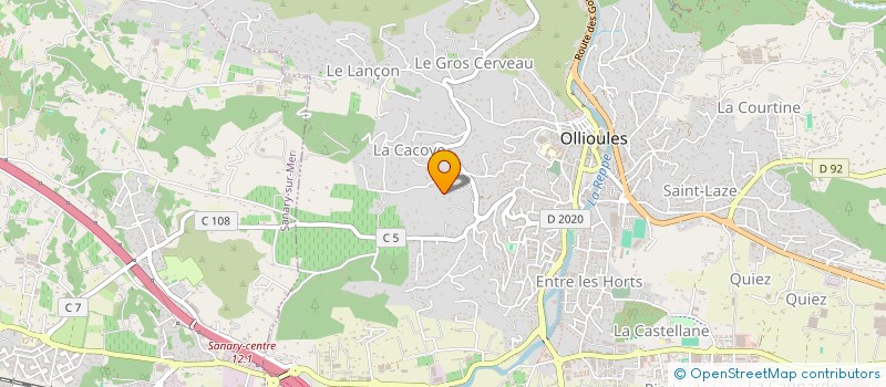 localisation de l'entreprise MONSIEUR MATHIAS GUSTAFSSON  OLLIOULES