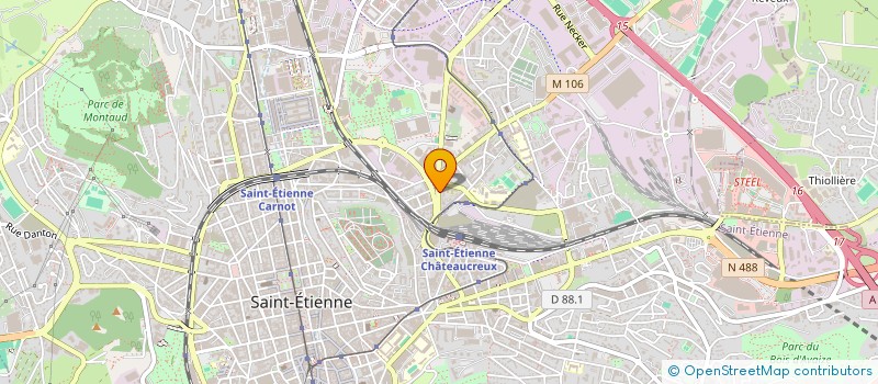 localisation de l'entreprise MONSIEUR MATHIAS GUYOT  SAINT-ETIENNE