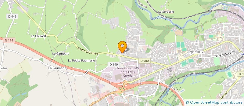 localisation de l'entreprise MONSIEUR MATHIAS HEBERT  AGNEAUX