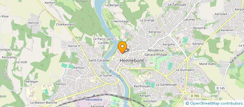 localisation de l'entreprise MONSIEUR MATHIAS HENRY  HENNEBONT