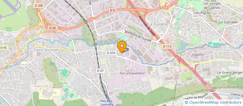 localisation de l'entreprise MONSIEUR MATHIAS HERNANDEZ  SAINT-VICTORET