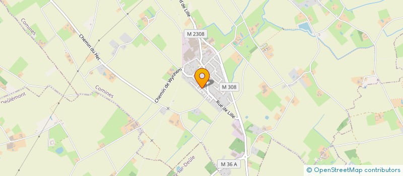 localisation de l'entreprise MONSIEUR MATHIAS HERNANDEZ SANCHEZ  COMINES