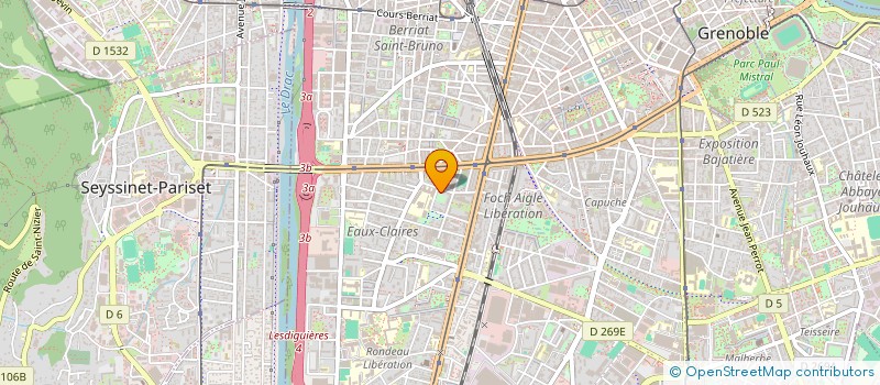 localisation de l'entreprise MONSIEUR MATHIAS JACQUOT  GRENOBLE