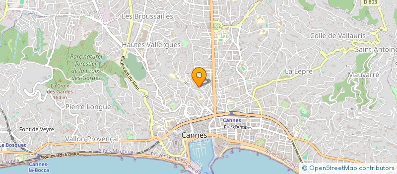 localisation de l'entreprise MONSIEUR MATHIAS JALINSKAS à CANNES
