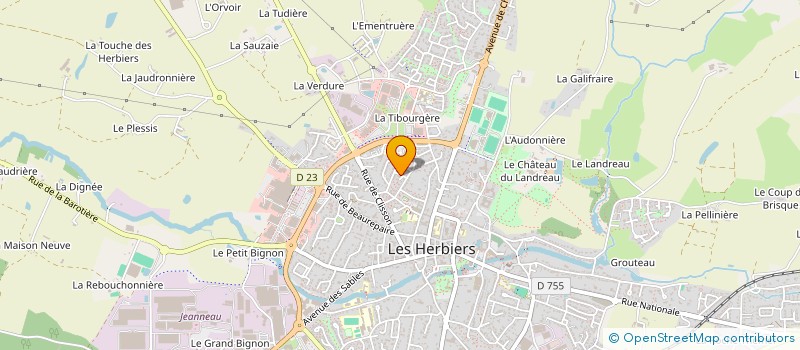 localisation de l'entreprise MONSIEUR MATHIAS JAUFFRIT  LES HERBIERS