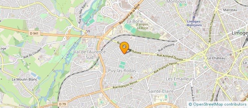 localisation de l'entreprise MONSIEUR MATHIAS JULY  LIMOGES