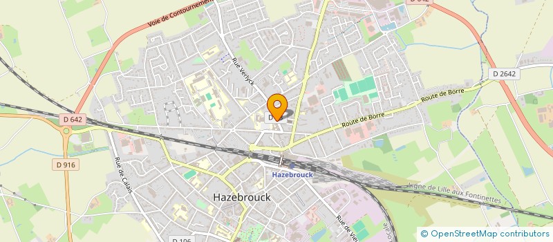 localisation de l'entreprise MONSIEUR MATHIAS KENGMEGNI à HAZEBROUCK