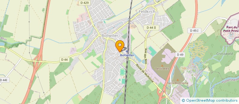 localisation de l'entreprise MONSIEUR MATHIAS LA FERRARA  BOLLWILLER