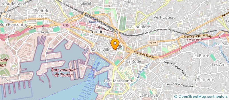 localisation de l'entreprise MONSIEUR MATHIAS LACOME  TOULON