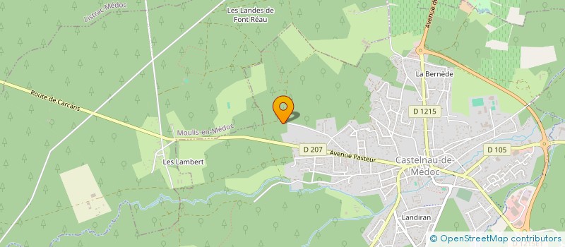 localisation de l'entreprise MONSIEUR MATHIAS LANGLADE  CASTELNAU-DE-MEDOC